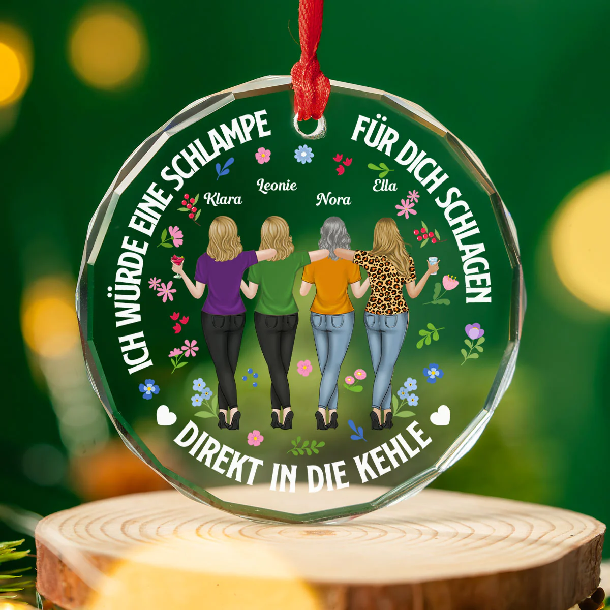 Direkt In Die Kehle - Personalisiertes Individuelles Glasornament - Image 3