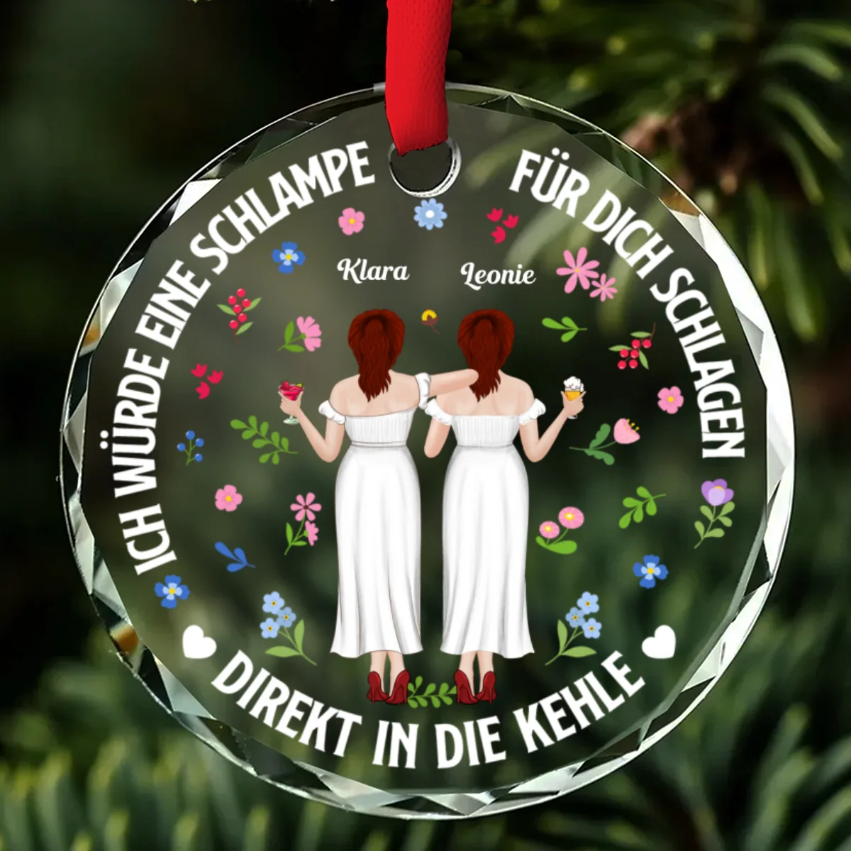 Direkt In Die Kehle - Personalisiertes Individuelles Glasornament - Image 6