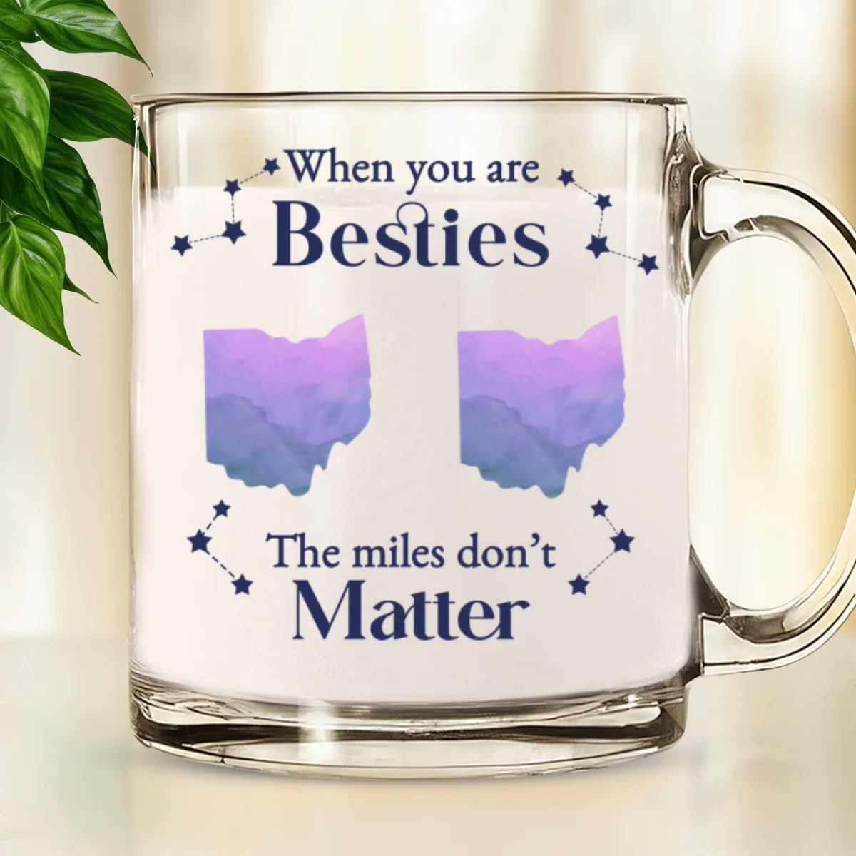 Distance Cannot Weaken The Bonds Of Family - Personalized Custom Glass Mug - Image 6