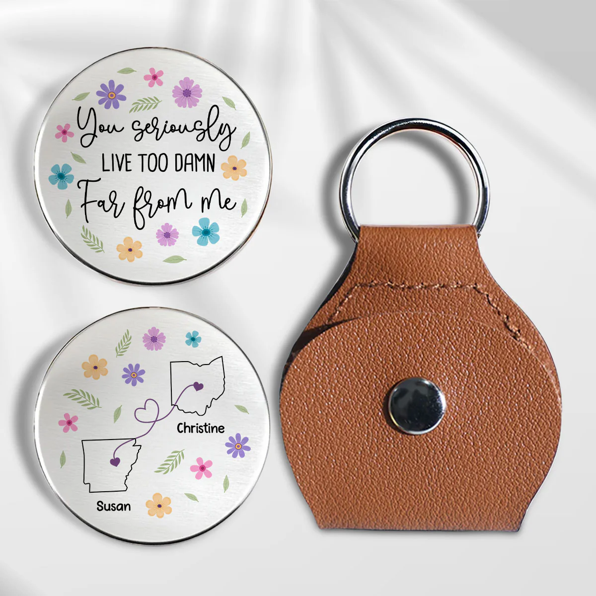 Distance Is Seriously Rude - Personalized Custom Pocket Hug