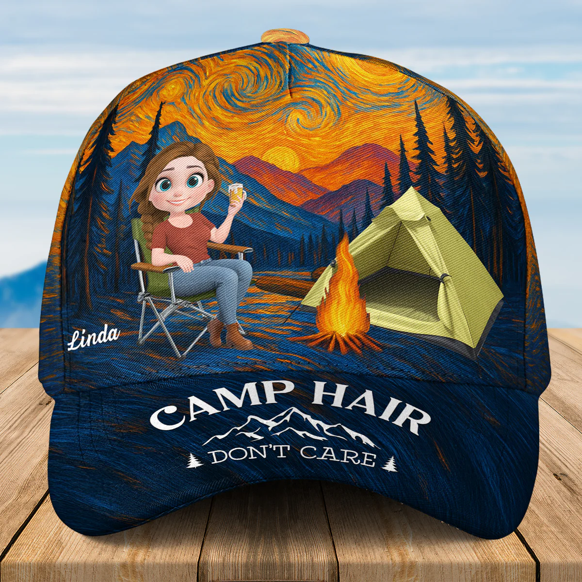 Do Not Care - Personalized Classic Cap - Image 2