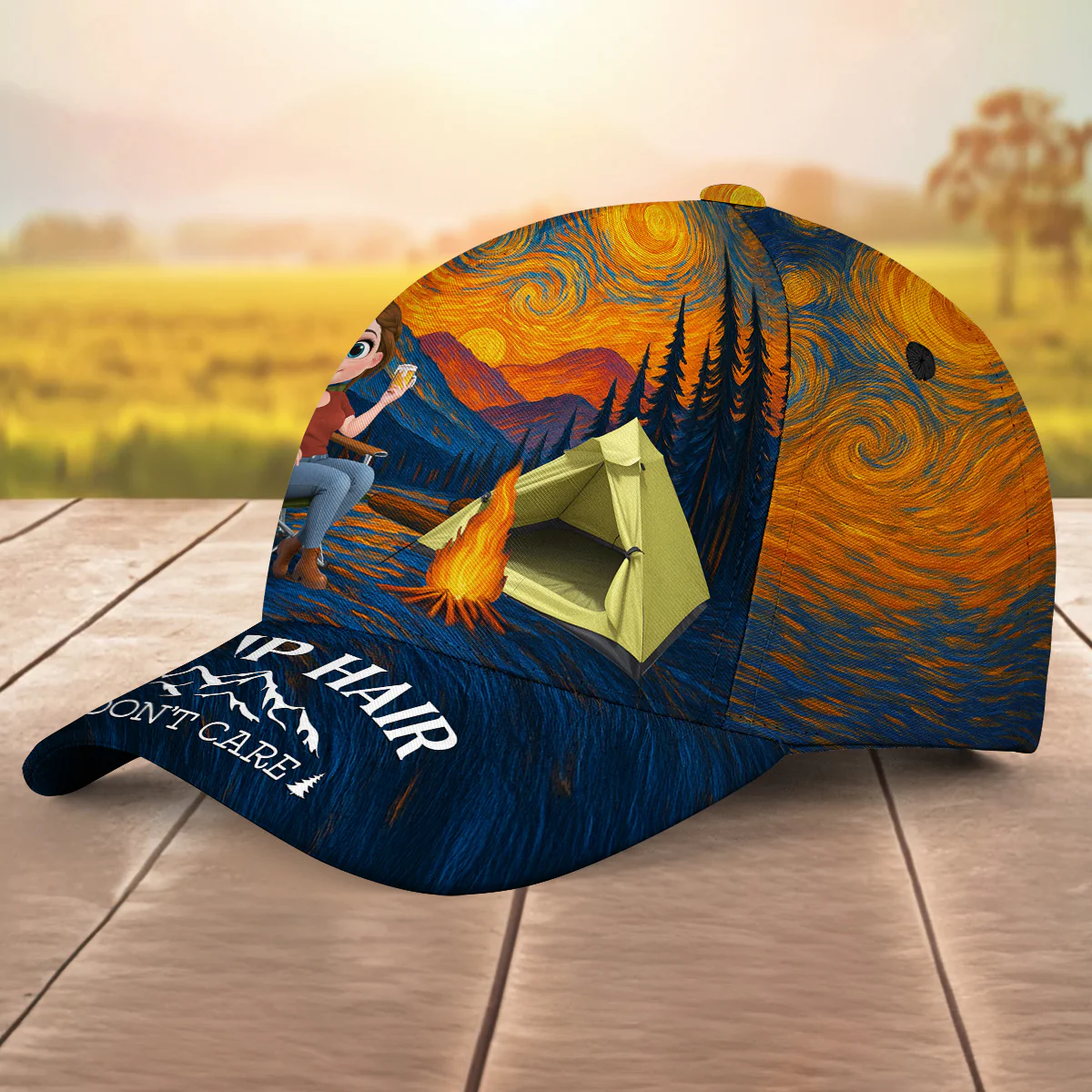 Do Not Care - Personalized Classic Cap - Image 4