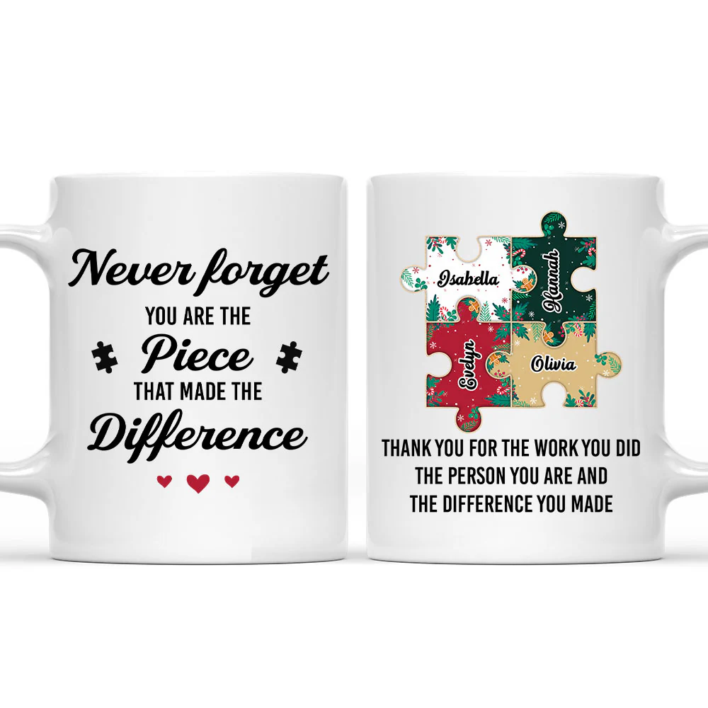Do Not Forget You Are The Piece - Personalized Custom Coffee Mug