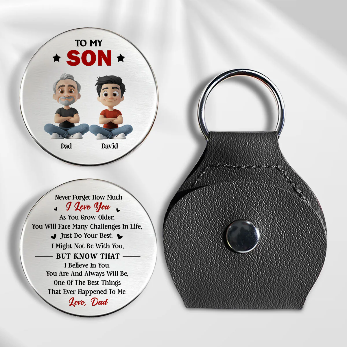 Do Your Best Son -  Personalized Custom Pocket Hug