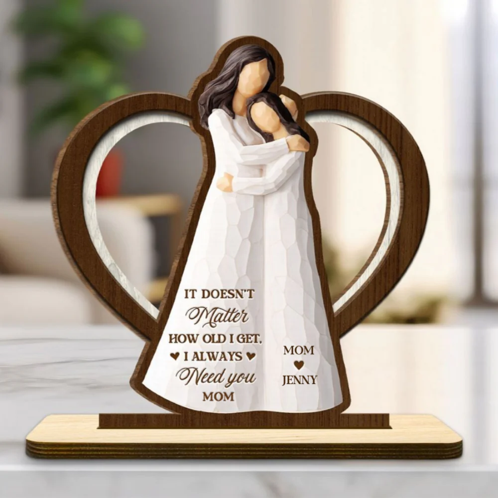Does Not Matter - Personalized Custom 2-Layer Wood Plaque With Flat Base - Image 6