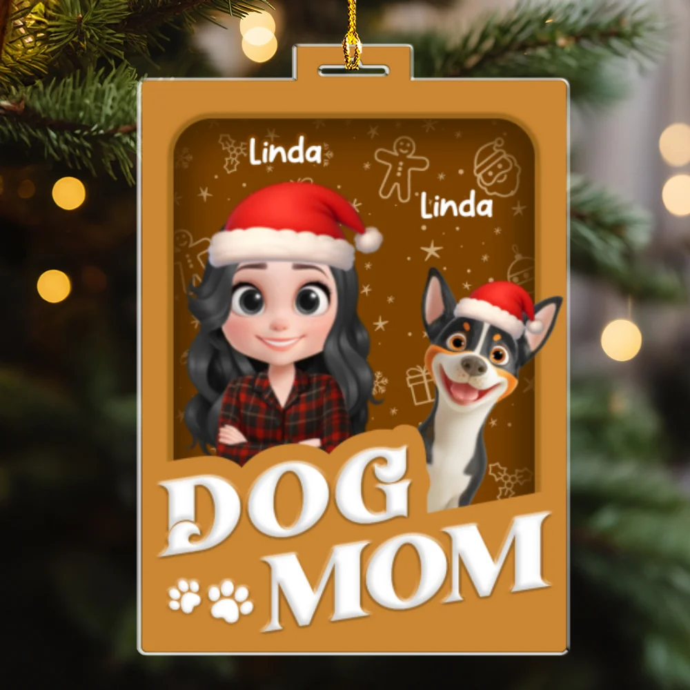 Dog Mom Mum Box - Personalized Custom Acrylic Ornament - Image 8
