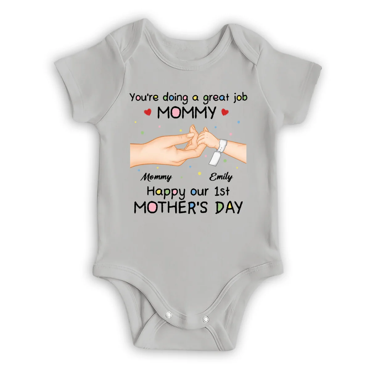 Doing Great Job Mommy - Personalized Custom Baby Onesie - Image 7