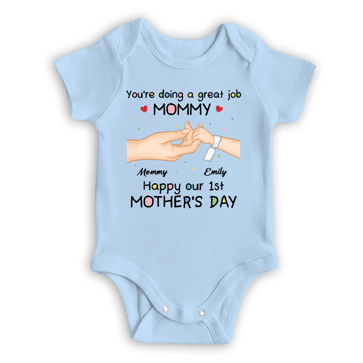 Doing Great Job Mommy - Personalized Custom Baby Onesie - Image 8