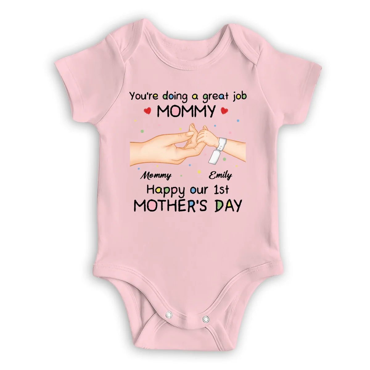 Doing Great Job Mommy - Personalized Custom Baby Onesie - Image 9