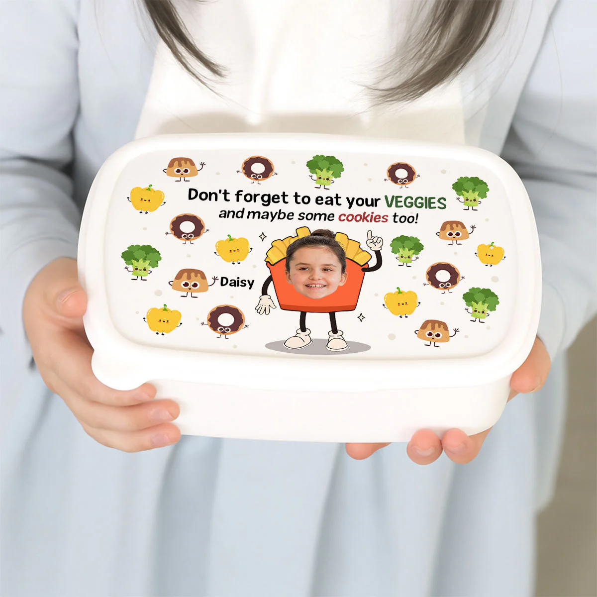 Dont Forget To Eat Your Veggies - Personalized Custom Lunch Box - Image 3