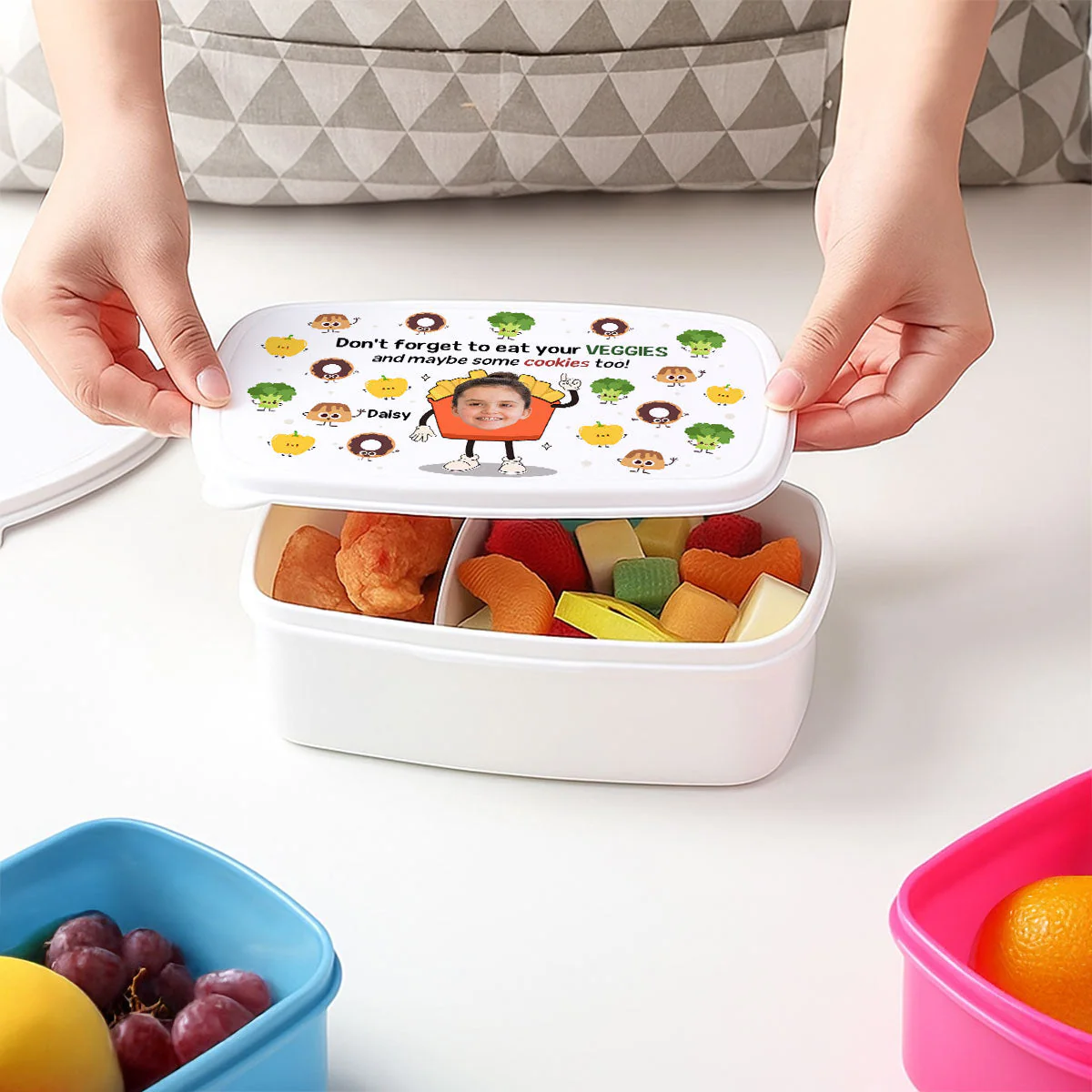 Dont Forget To Eat Your Veggies - Personalized Custom Lunch Box - Image 4