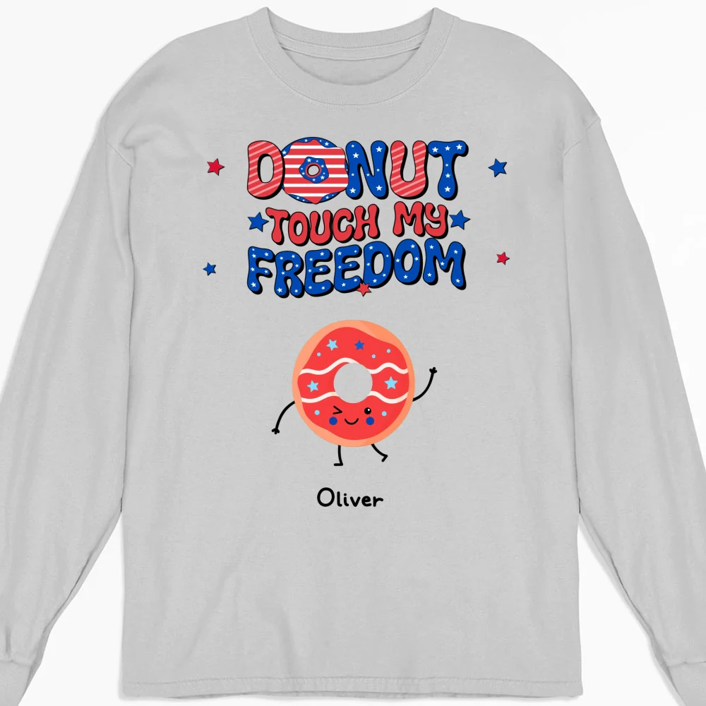 Donut Touch My Freedom - Personalized Custom Shirt - Image 11