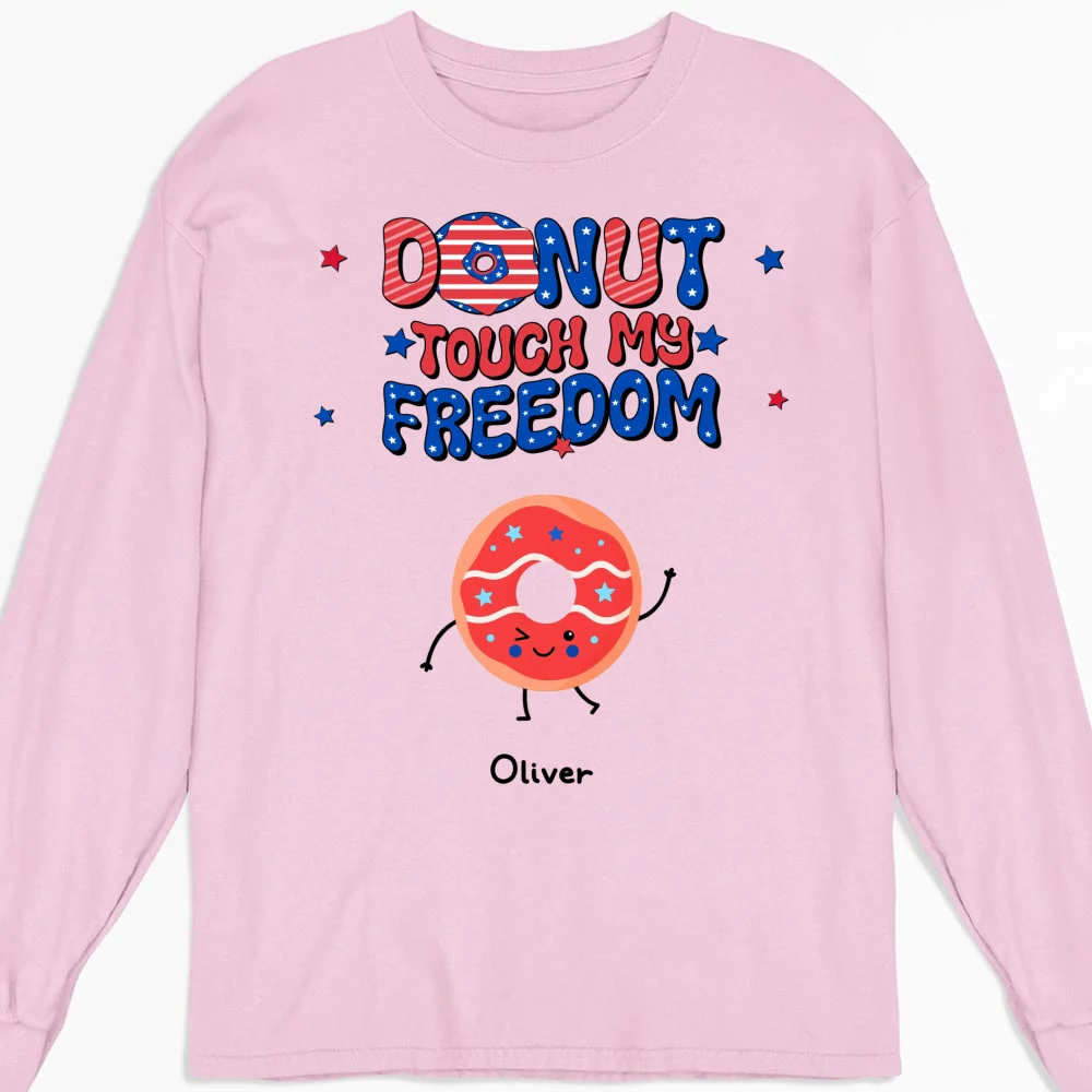Donut Touch My Freedom - Personalized Custom Shirt - Image 12