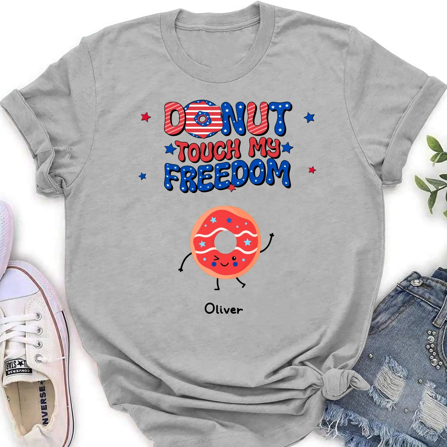 Donut Touch My Freedom - Personalized Custom Shirt - Image 14