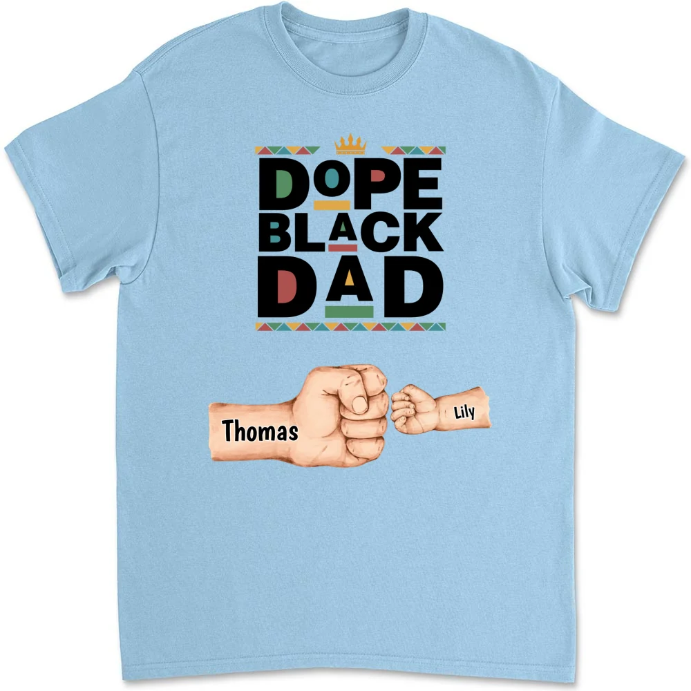 Dope Black Dad - Personalized Custom Shirt - Image 12