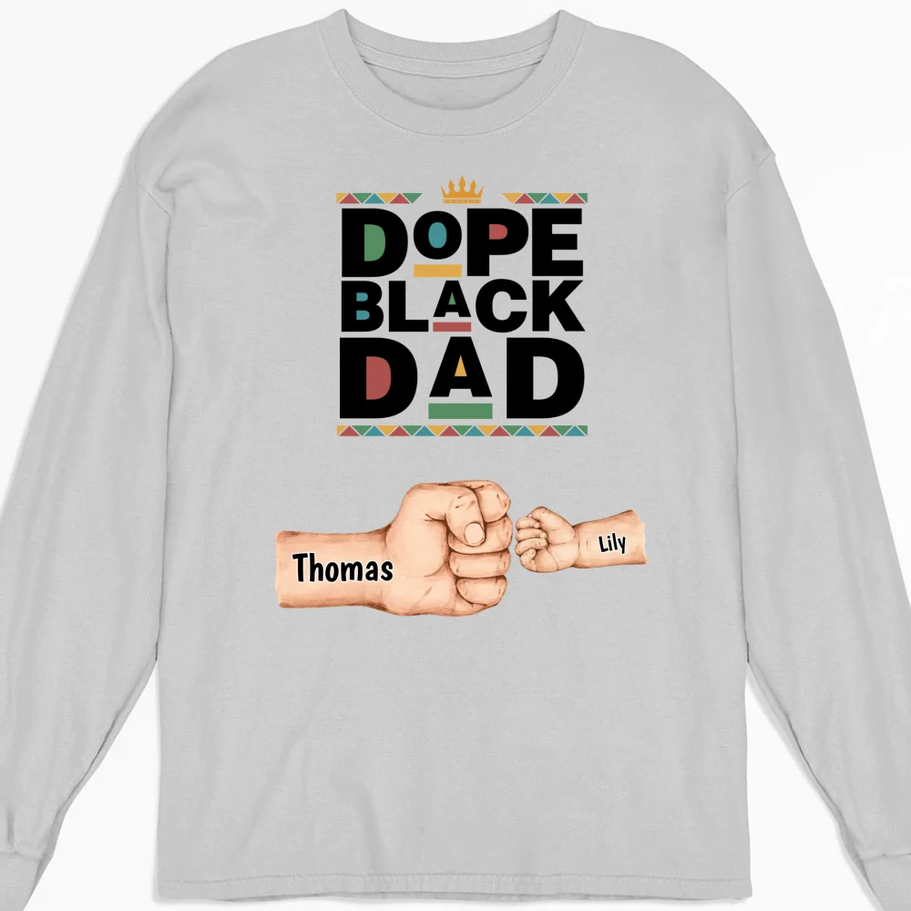 Dope Black Dad - Personalized Custom Shirt - Image 15