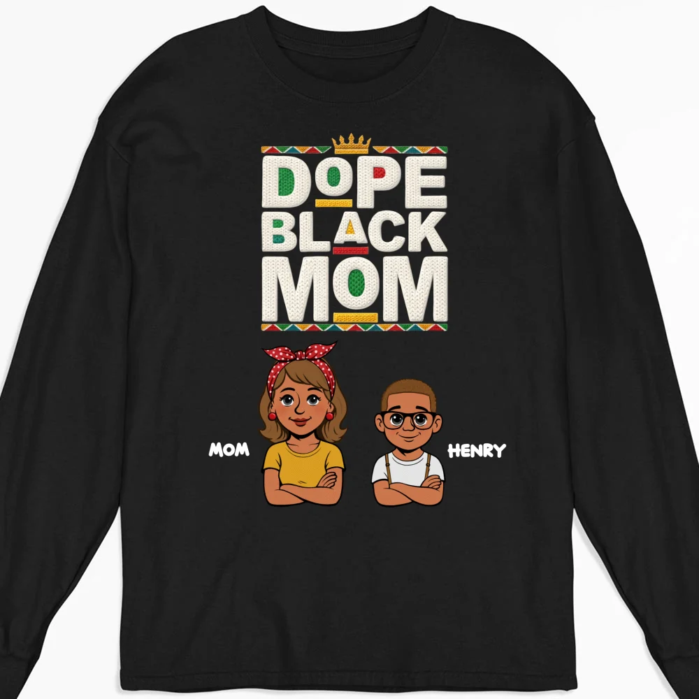 Dope Black Mom Black History Month - Personalized Custom Shirt - Image 10