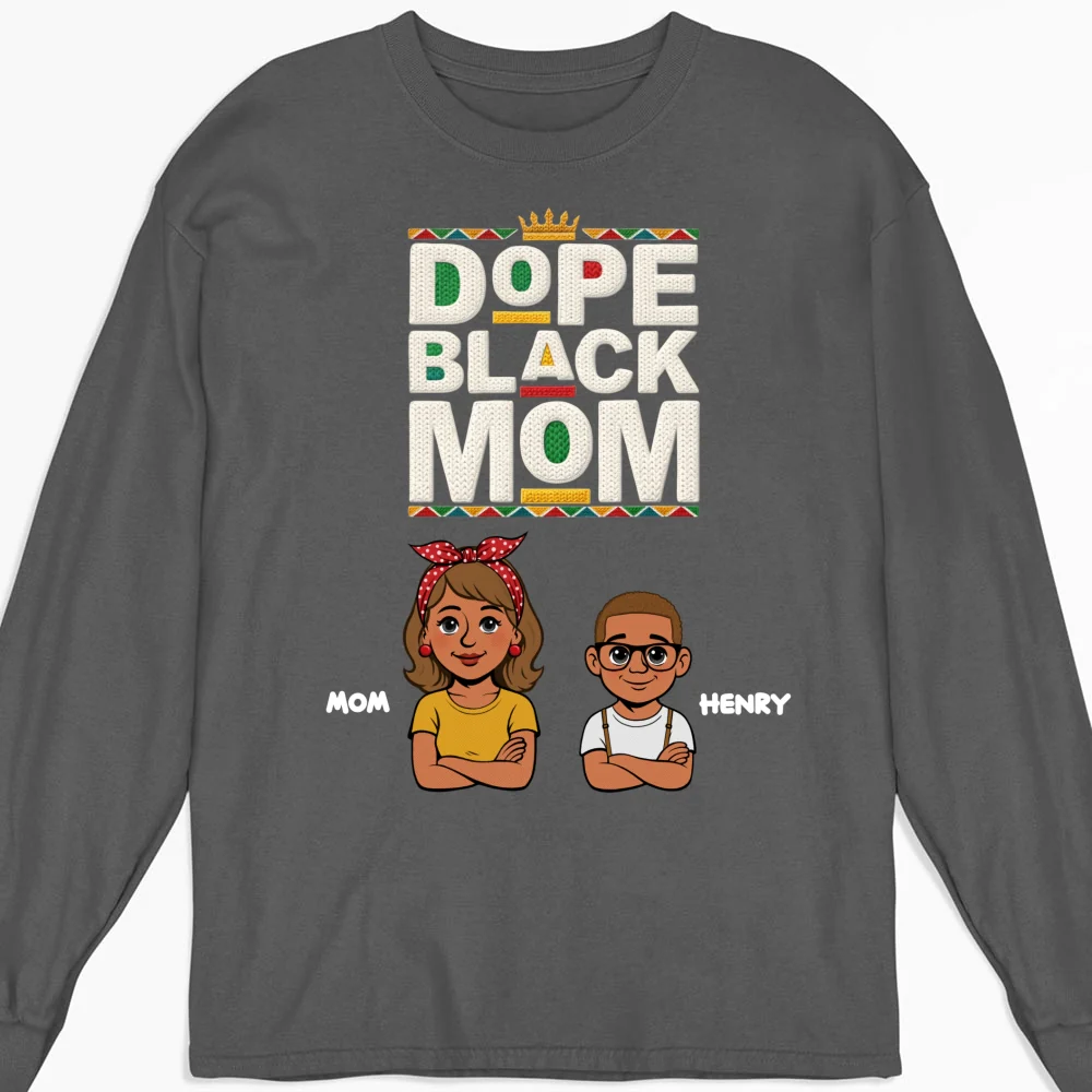 Dope Black Mom Black History Month - Personalized Custom Shirt - Image 11