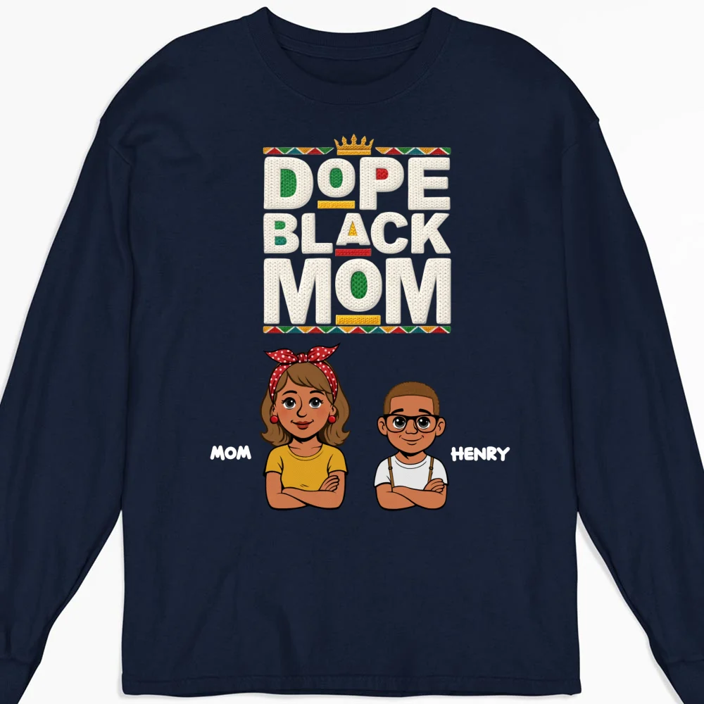 Dope Black Mom Black History Month - Personalized Custom Shirt - Image 12