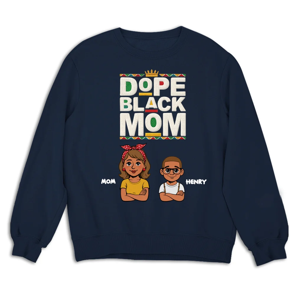 Dope Black Mom Black History Month - Personalized Custom Shirt - Image 15