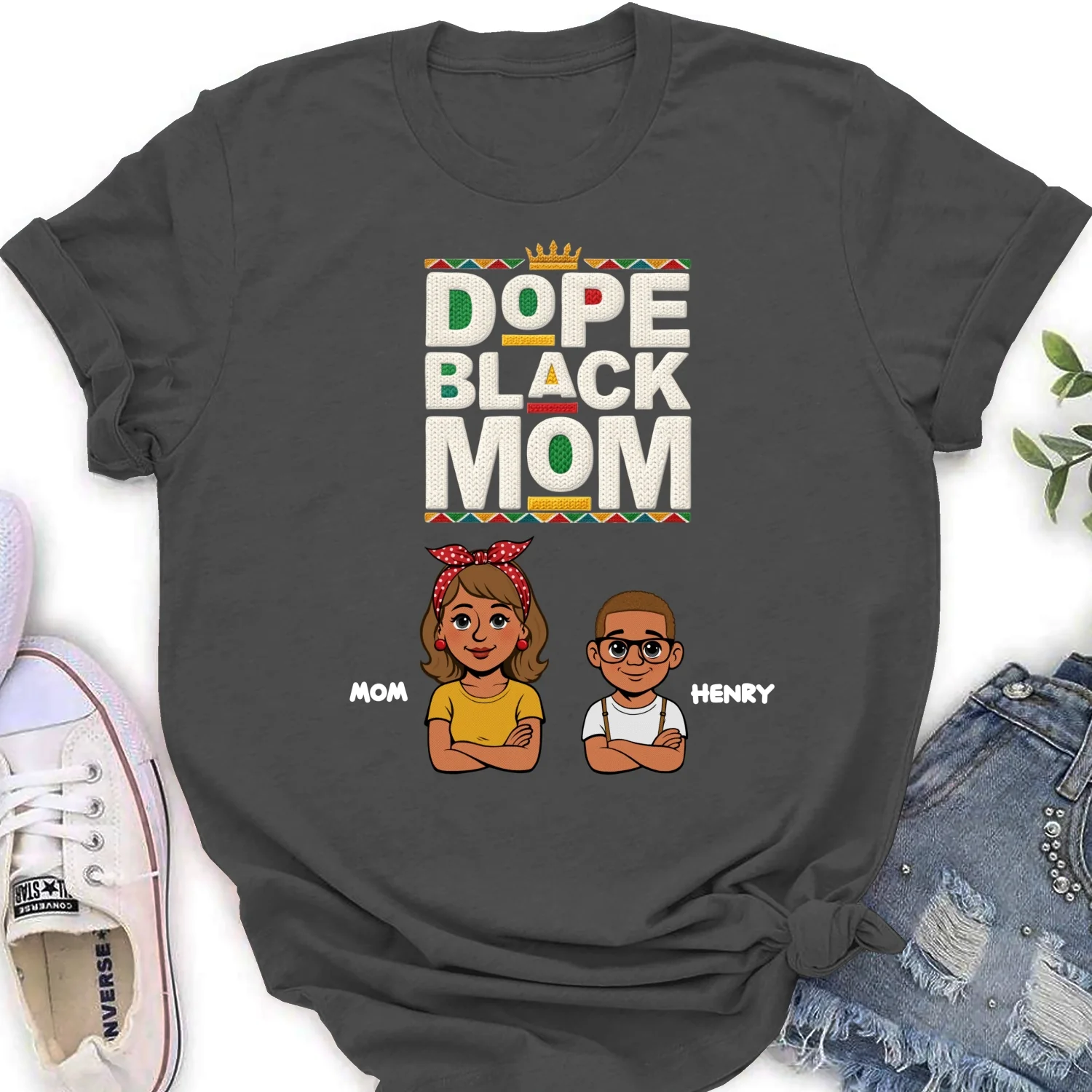 Dope Black Mom Black History Month - Personalized Custom Shirt - Image 17