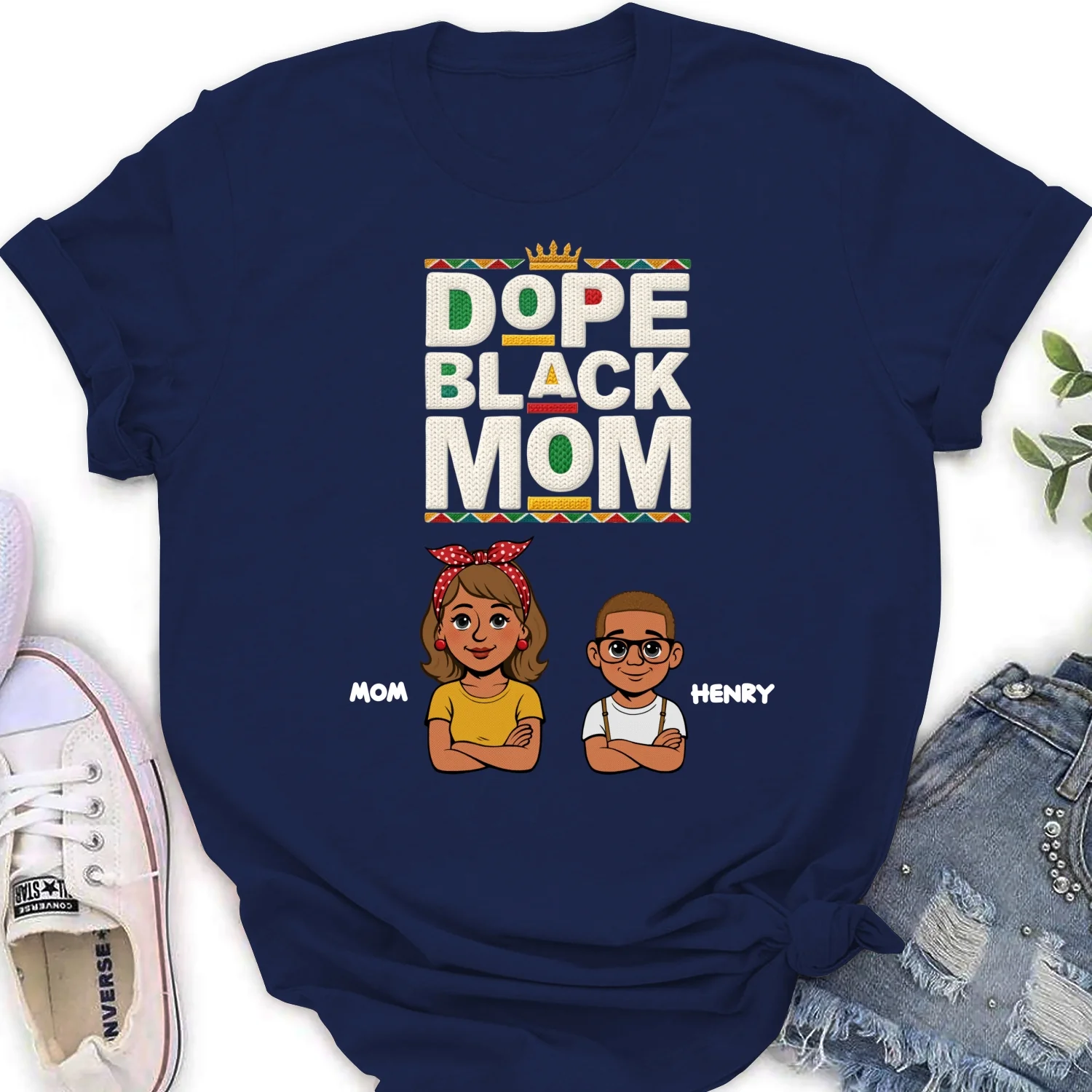 Dope Black Mom Black History Month - Personalized Custom Shirt - Image 18