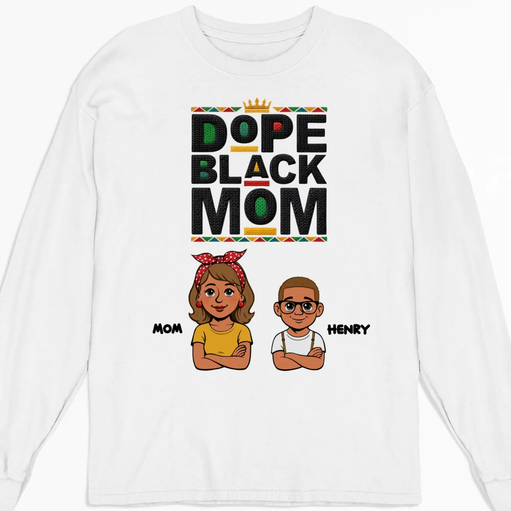 Dope Black Mom Black History Month - Personalized Custom Shirt - Image 23