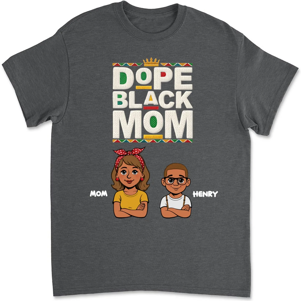 Dope Black Mom Black History Month - Personalized Custom Shirt - Image 7