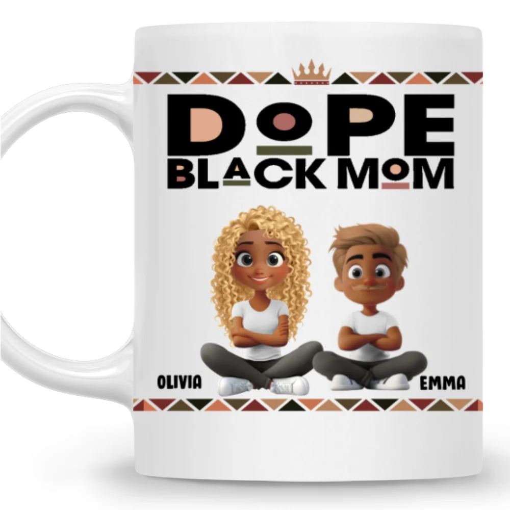Dope Mom - Personalized Custom Coffee Mug - Image 7