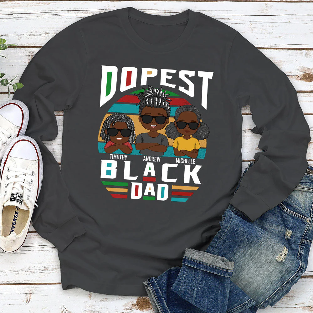 Dopest Dad - Personalized Custom Shirt - Image 4