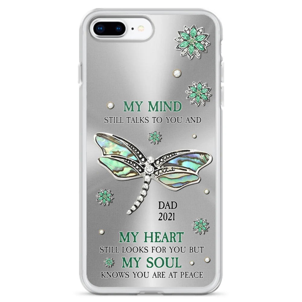 Dragonfly My Mind My Heart My Soul - Personalized Custom Phone Case - Image 7