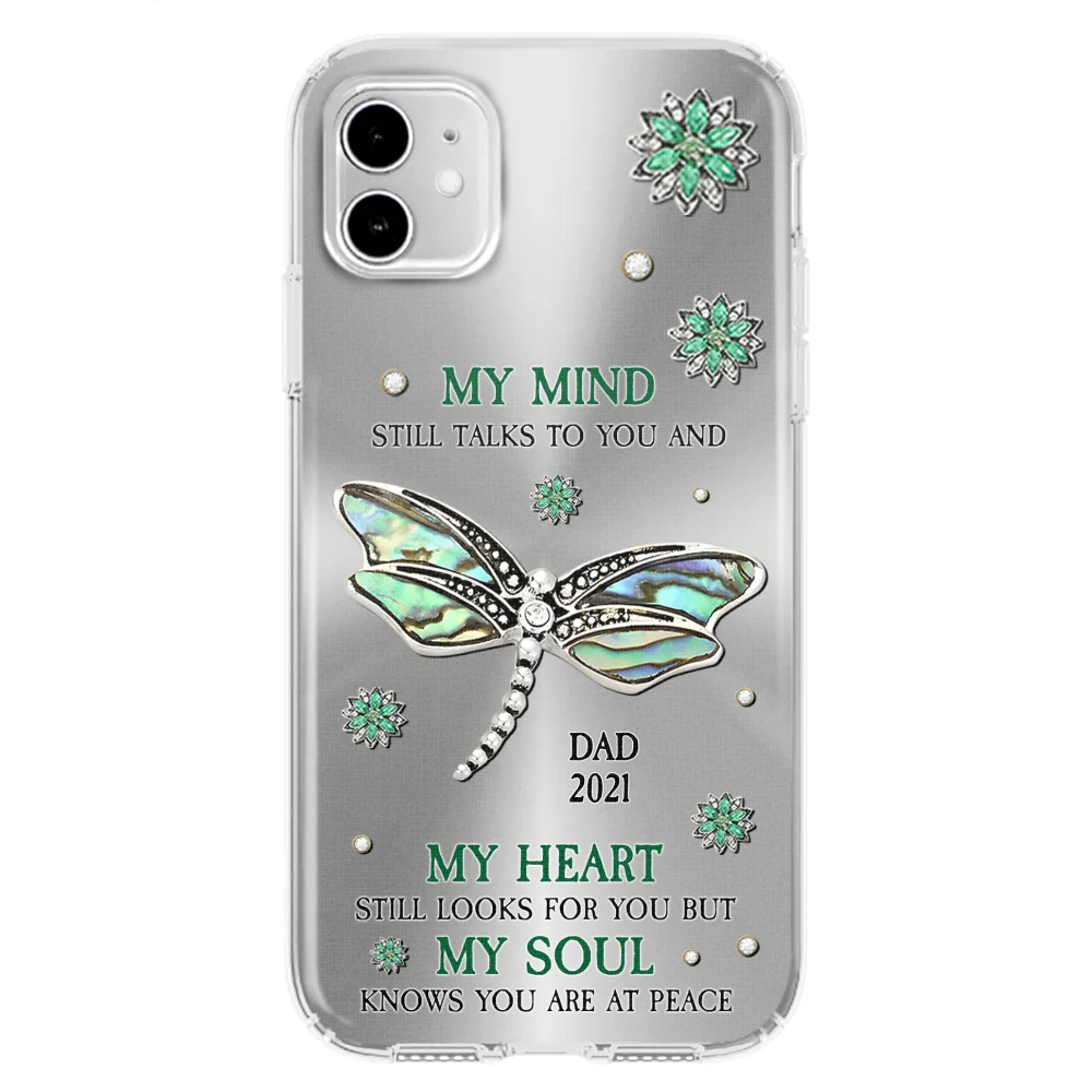Dragonfly My Mind My Heart My Soul - Personalized Custom Phone Case - Image 8