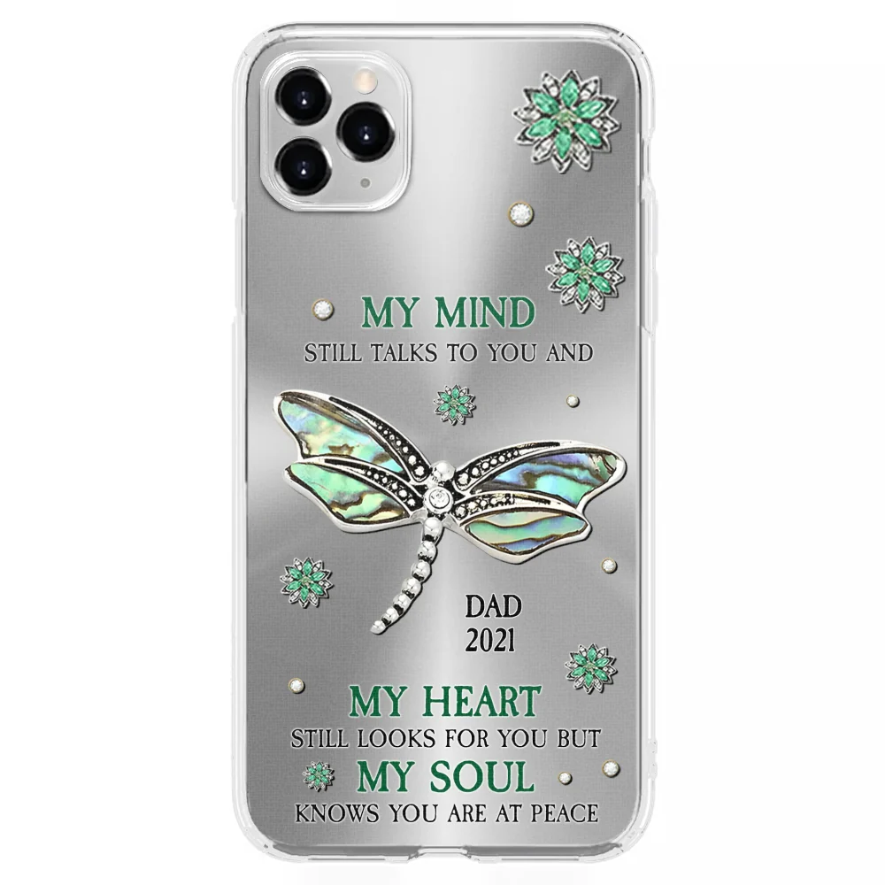 Dragonfly My Mind My Heart My Soul - Personalized Custom Phone Case - Image 9