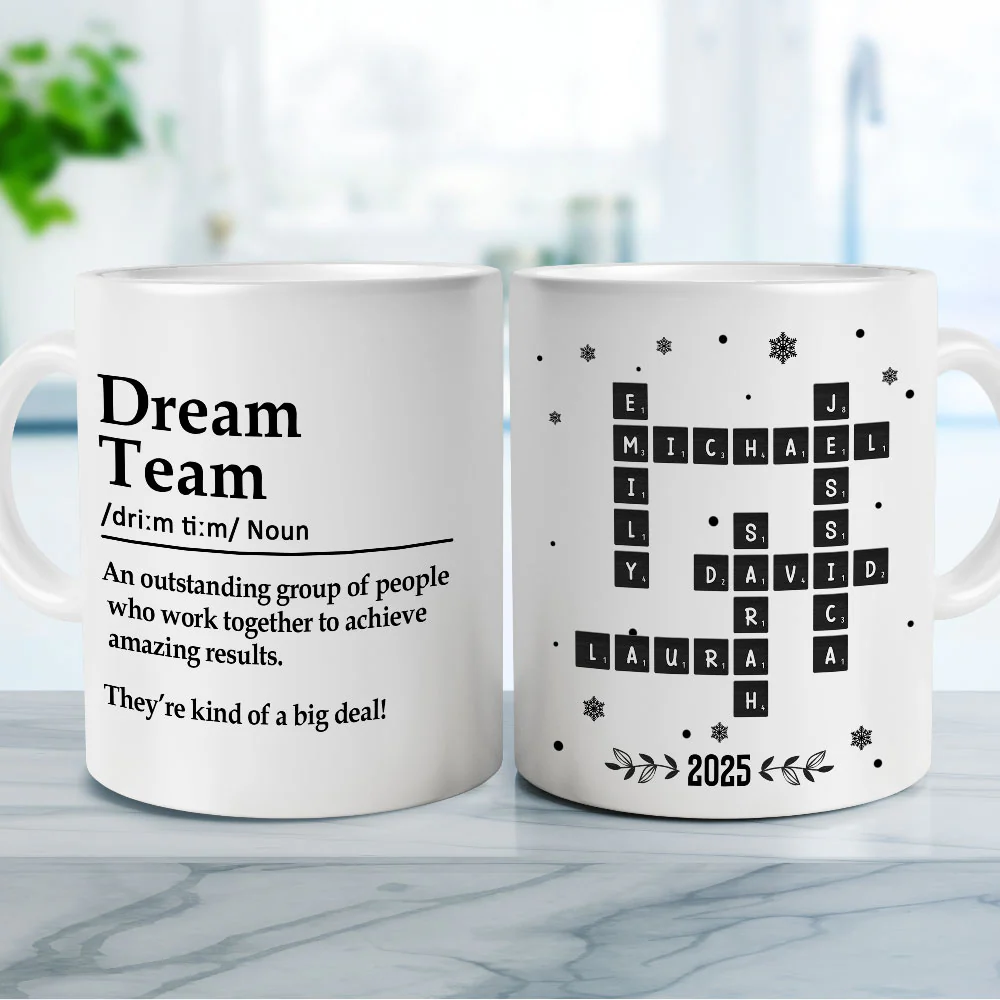 Dream Team - Personalized Custom Coffee Mug - Image 4