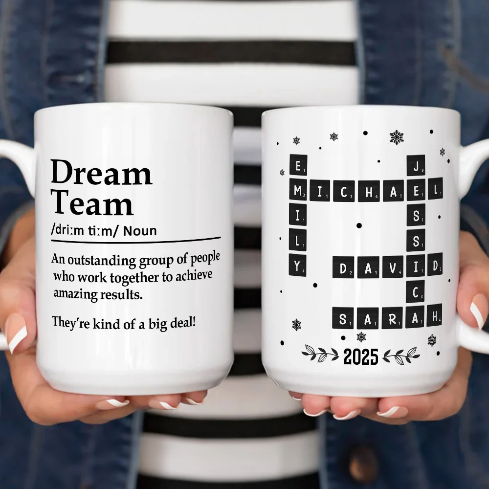 Dream Team - Personalized Custom Coffee Mug - Image 6