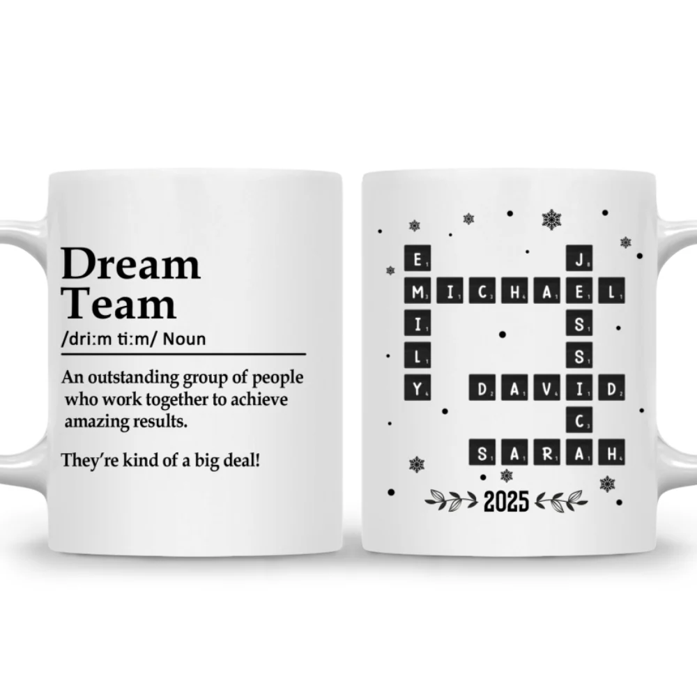 Dream Team - Personalized Custom Coffee Mug - Image 8