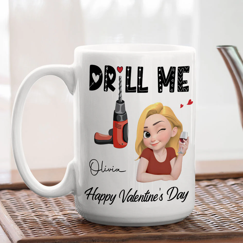 Drill Me - Personalized Custom Coffee Mug - Image 6
