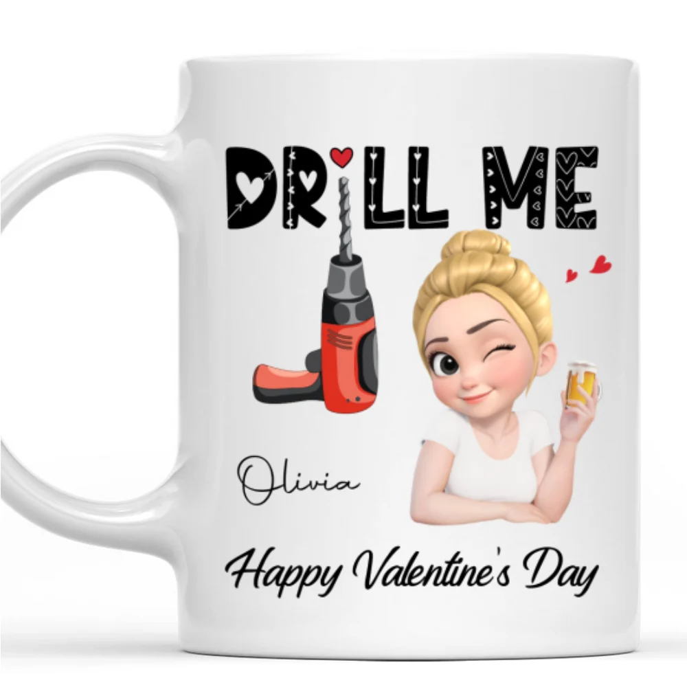 Drill Me - Personalized Custom Coffee Mug - Image 8