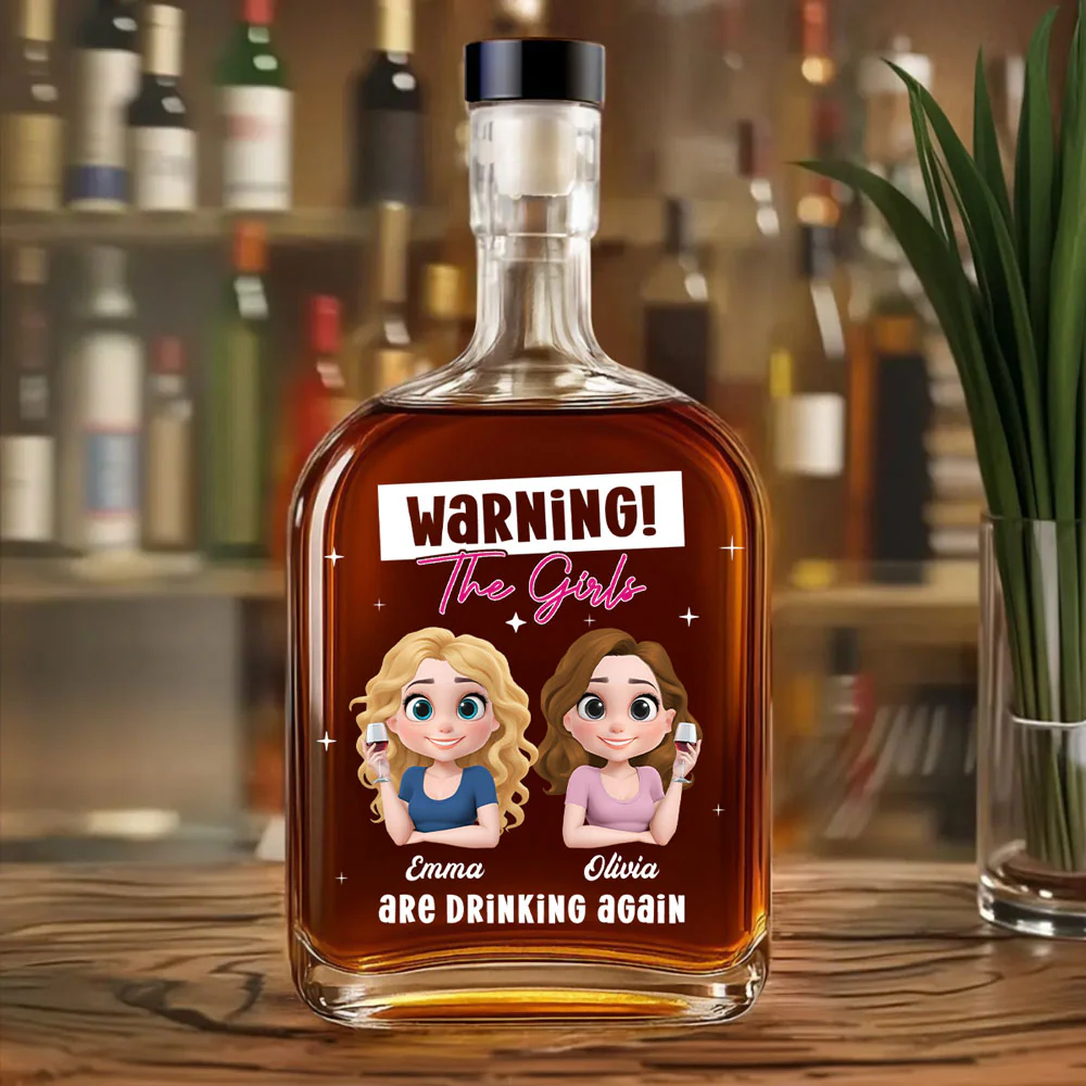 Drinking Alert - Personalized Custom Spirits Decanter - Image 2