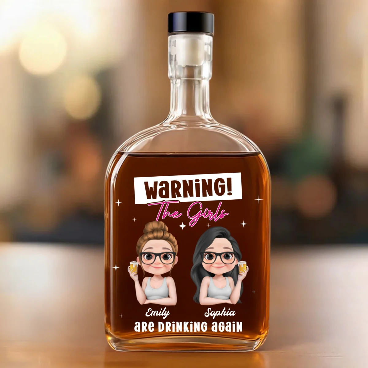 Drinking Alert - Personalized Custom Spirits Decanter - Image 7