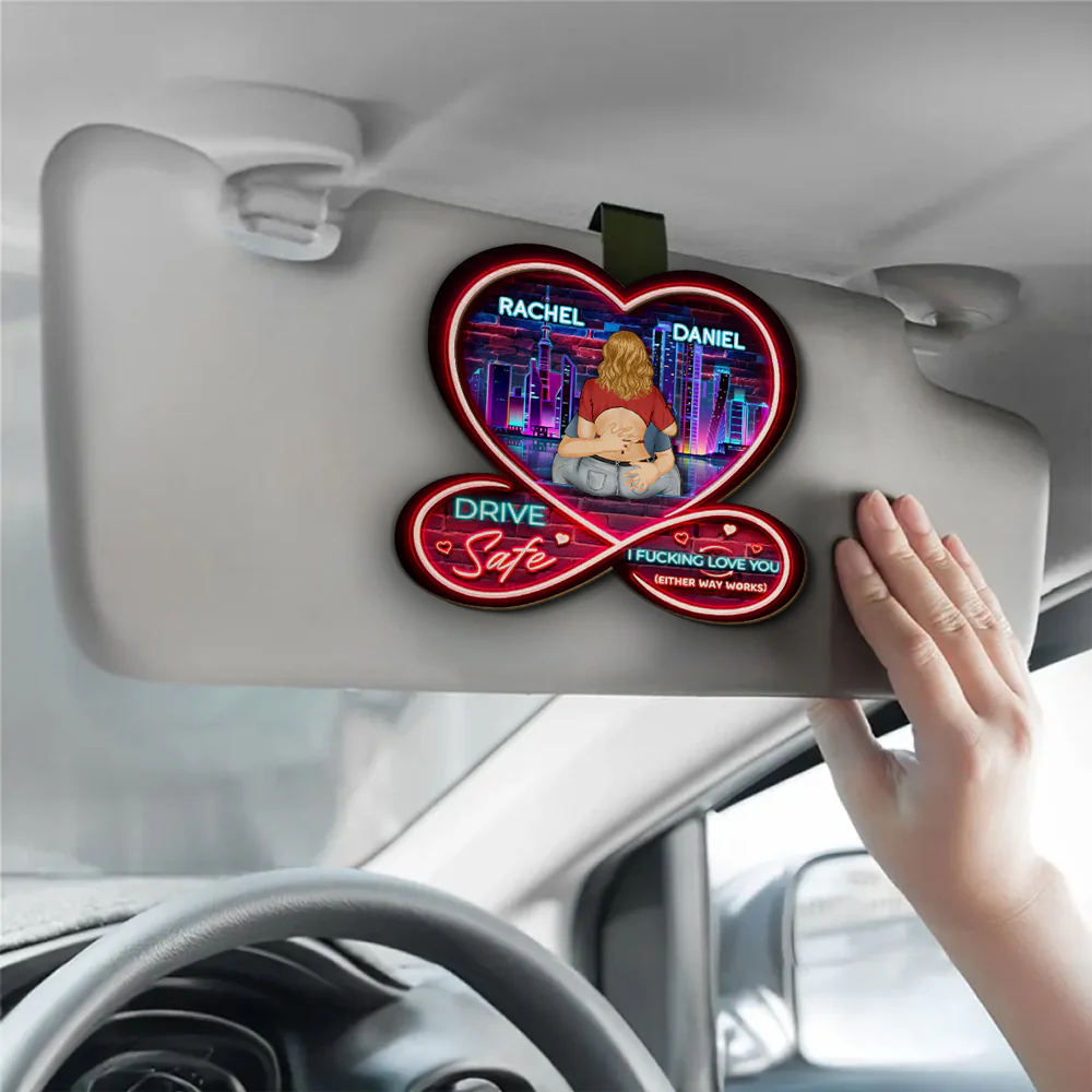 Drive Safe Because I Really Love You - Personalized Custom Car Visor Clip - Image 3