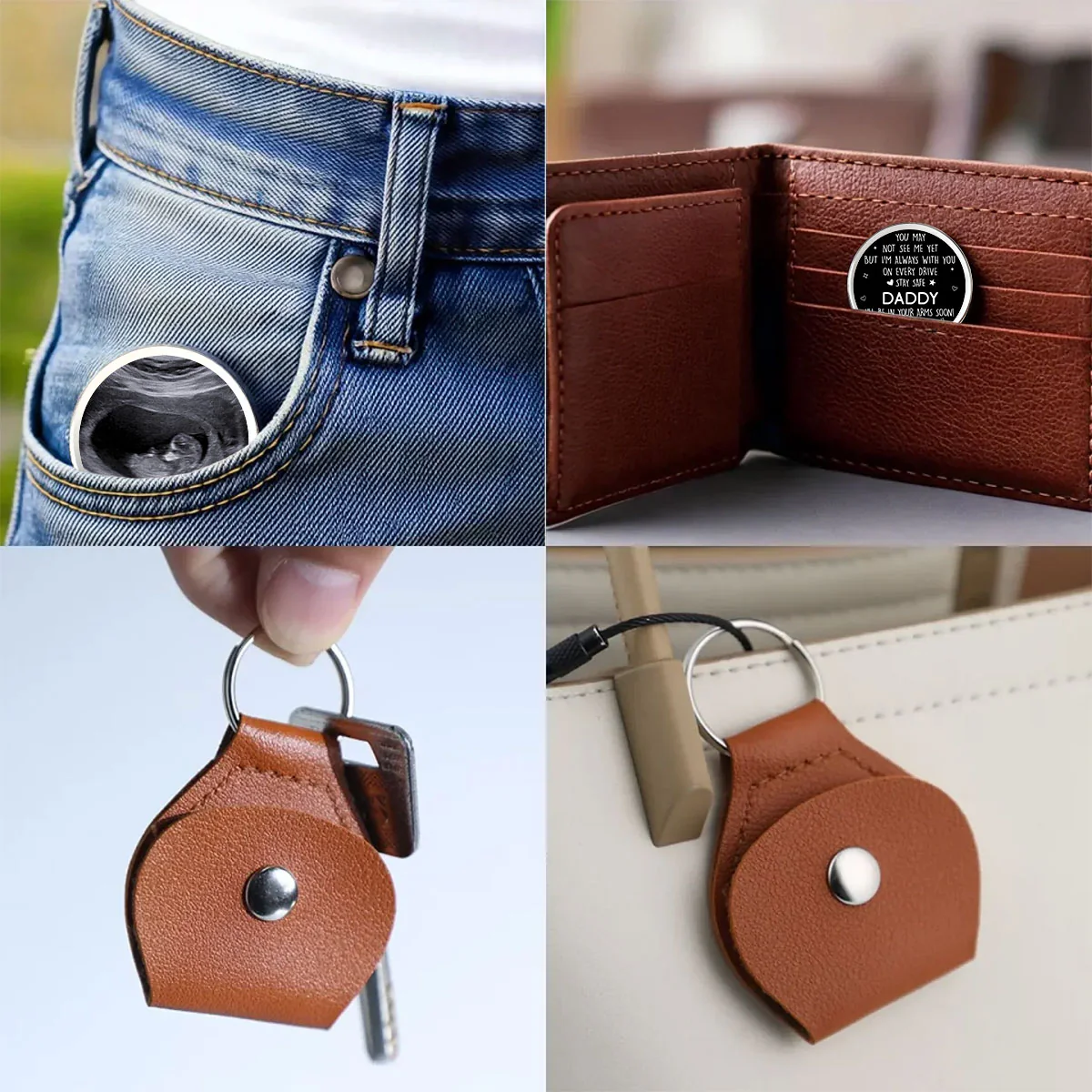 Drive Safe Daddy - Personalized Custom Pocket Hug - Image 4