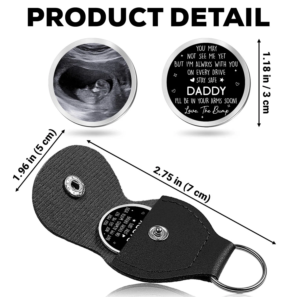 Drive Safe Daddy - Personalized Custom Pocket Hug - Image 6