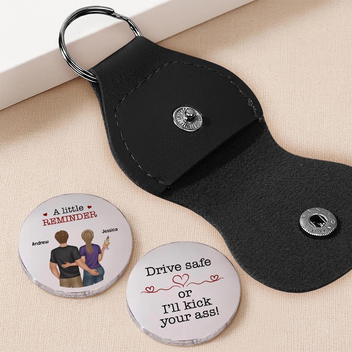 Drive Safe Handsome - Personalized Custom Pocket Hug - Image 2