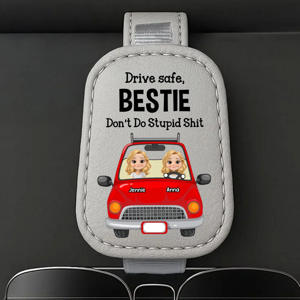 Drive Safe - Personalized Custom Sunglasses Holder For Car Visor - Image 8