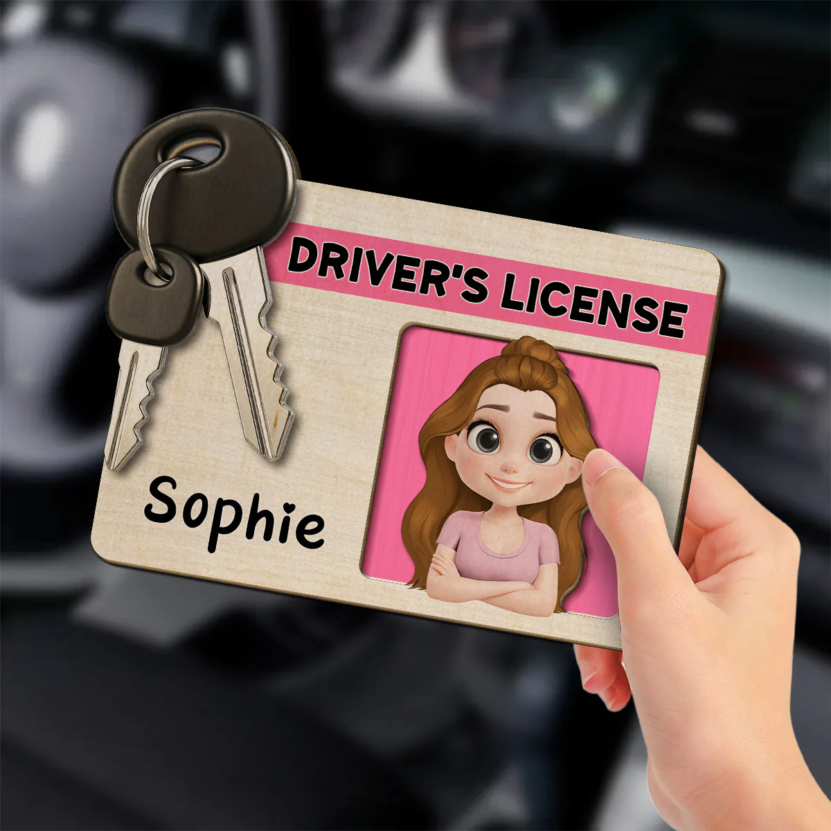 Drivers License - Personalized Custom Car Visor Clip - Image 2