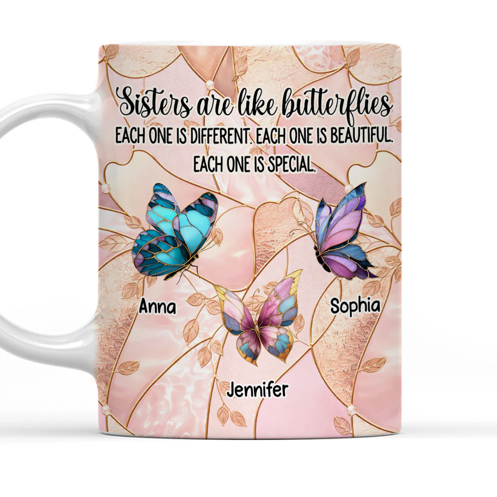 Each Sister Is Special - Personalized Custom Coffee Mug