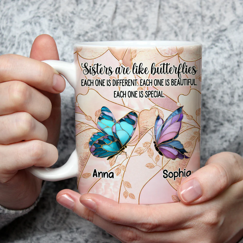 Each Sister Is Special - Personalized Custom Coffee Mug - Image 3