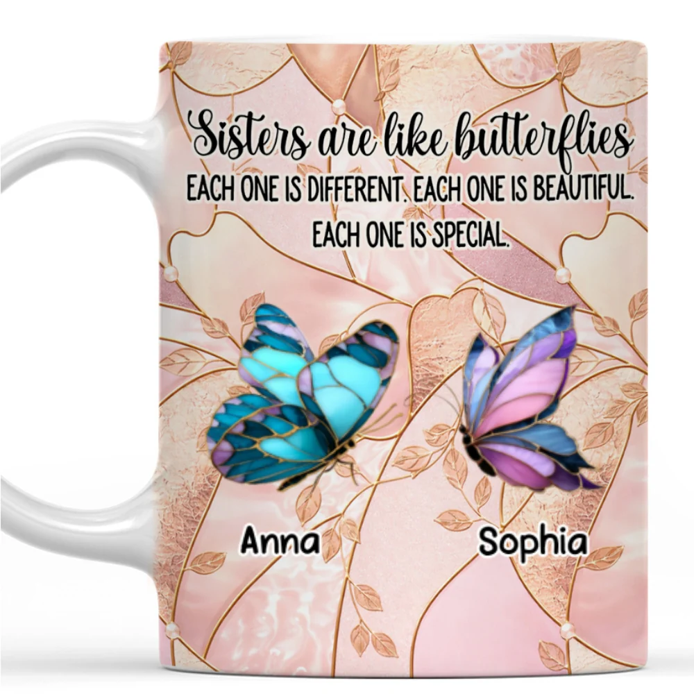 Each Sister Is Special - Personalized Custom Coffee Mug - Image 7