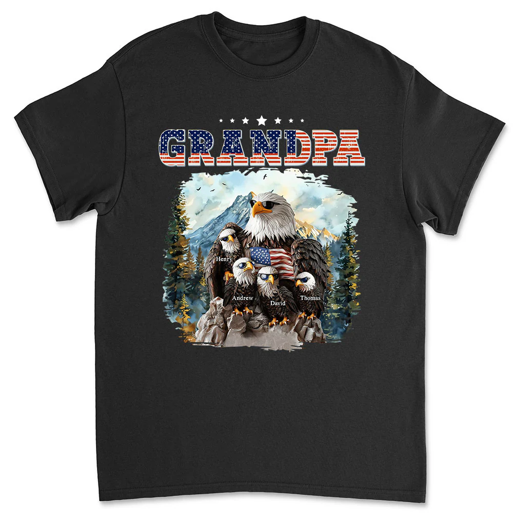 Eagle Papa - Personalized Custom Shirt